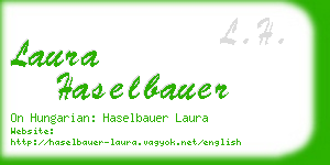 laura haselbauer business card